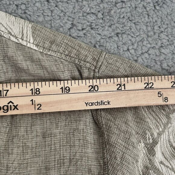 Tommy Bahama Mens XL Shirt Silk Green Ivory Print Button Down Short Sleeve - Picture 10 of 16